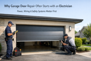 Why Garage Door Repair Often Starts with an Electrician